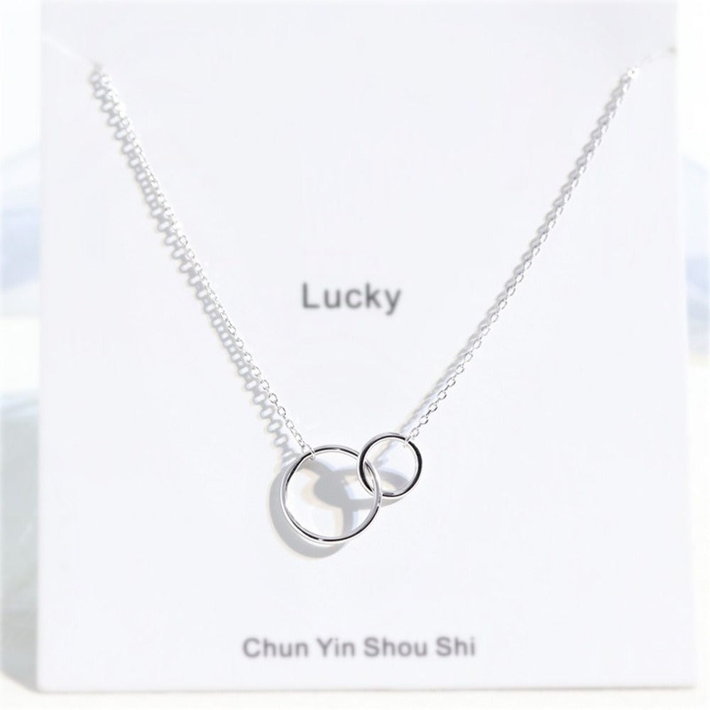 Ewigkeitskreis – 925 Sterling Silber Halskette mit Möbius-Anhänger