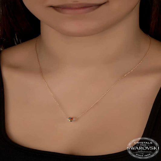 Luna Sparkle Necklace – 925 Sterling Silver – Swarovski®