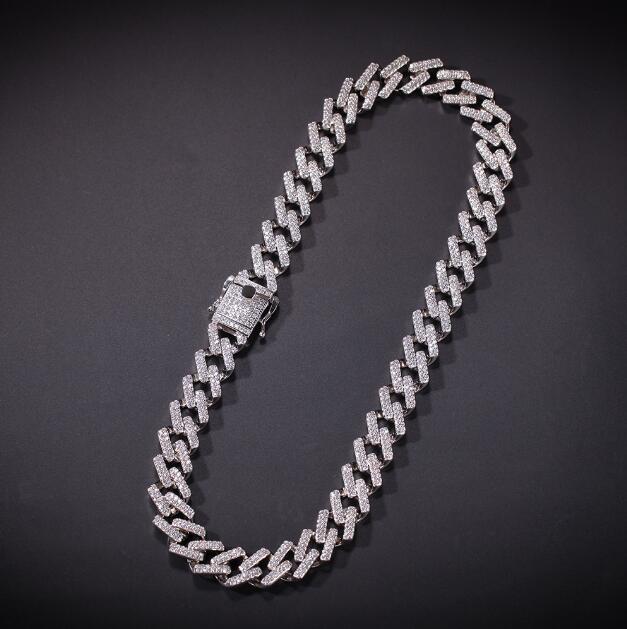 Cuban Link Kette – 18 Karat vergoldet – Zirkonia (Iced Out)