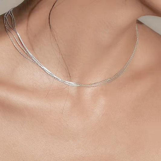 Pure Layers Necklace – 925 Sterling Silver