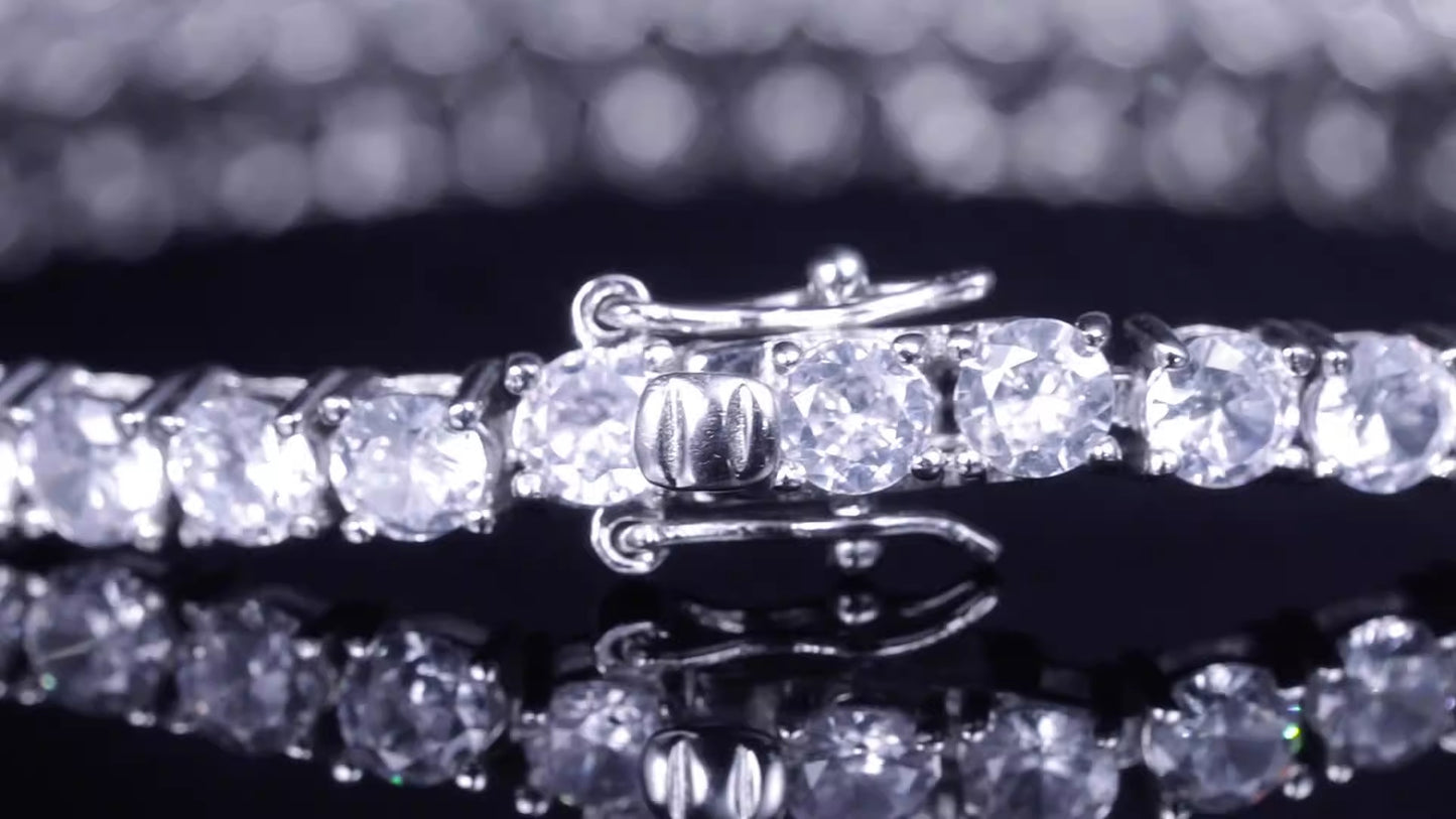 Sternenband Armband – 925 Sterling Silber – Cubic Zirkonia