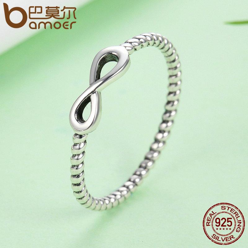 Ewigkeitsring – 925 Sterling Silber Infinity-Ring für Verlobung