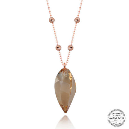 Rose Necklace – 925 Sterling Silver – Swarovski®