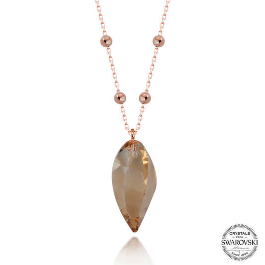 Rose Halskette – 925 Sterling Silber – Swarovski®