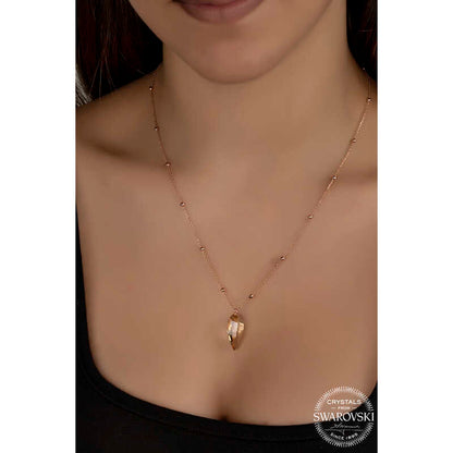 Rose Necklace – 925 Sterling Silver – Swarovski®