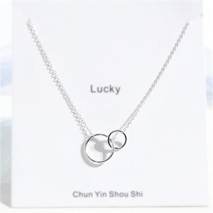 Ewigkeitskreis – 925 Sterling Silber Halskette mit Möbius-Anhänger