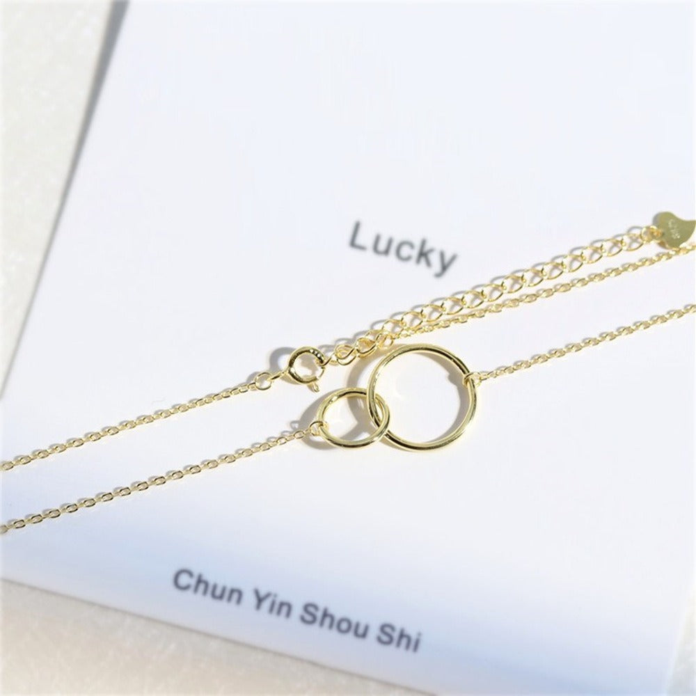 Ewigkeitskreis – 925 Sterling Silber Halskette mit Möbius-Anhänger