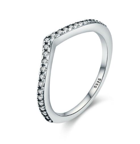 Tautropfen – 925 Sterling Silber Ring mit klarem Zirkonia