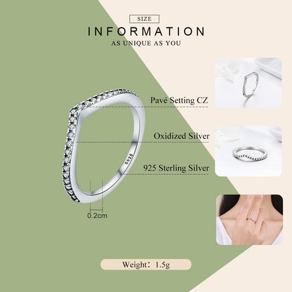 Tautropfen – 925 Sterling Silber Ring mit klarem Zirkonia