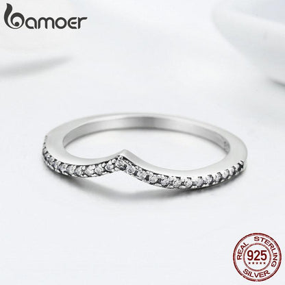 Tautropfen – 925 Sterling Silber Ring mit klarem Zirkonia