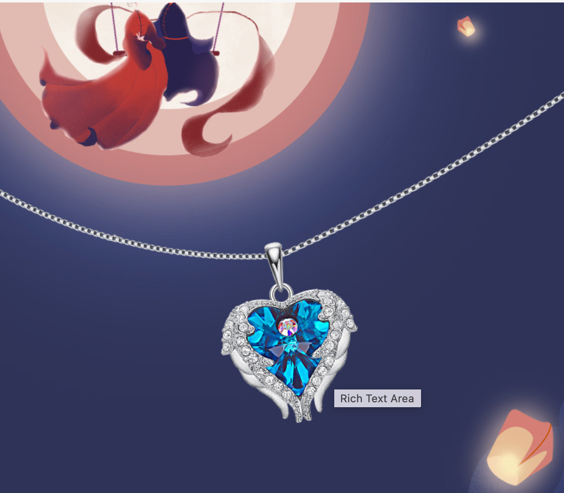 Angel Heart Halskette – 925 Sterling Silber – Swarovski® Kristall (Cdyle)