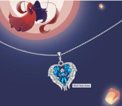 Angel Heart Halskette – 925 Sterling Silber – Swarovski® Kristall (Cdyle)