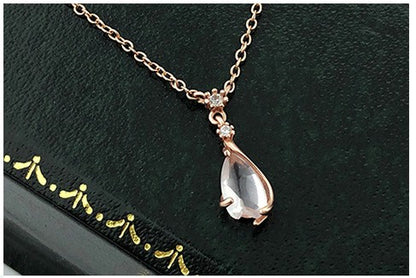 Kirschblütenzauber – 925 Sterling Silber Halskette mit Rosenquarz