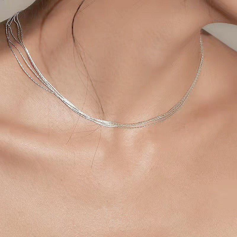 Pure Layers Necklace – 925 Sterling Silver