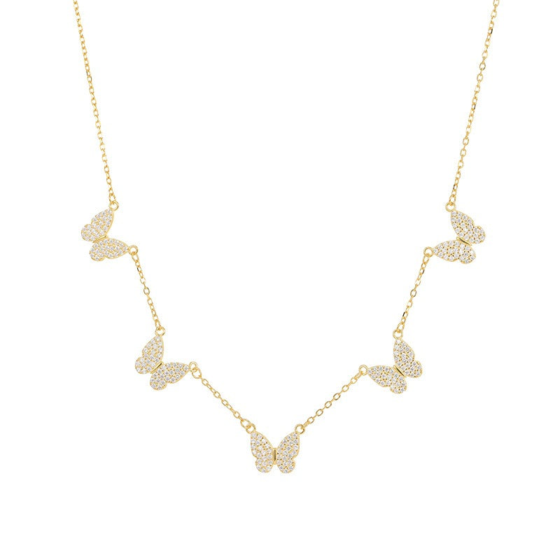 Schmetterlingszauber Halskette – 925 Sterling Silber