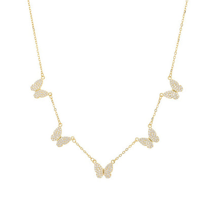 Schmetterlingszauber Halskette – 925 Sterling Silber