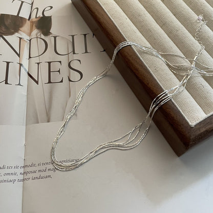 Pure Layers Necklace – 925 Sterling Silver