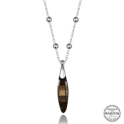 Bar Charm Anhänger aus 925er Sterling Silber, veredelt mit Swarovski® Kristallen, minimalistisch, rhodiniert, nickelfrei, nachhaltiges Geschenk für Damen – OrLume Jewelry